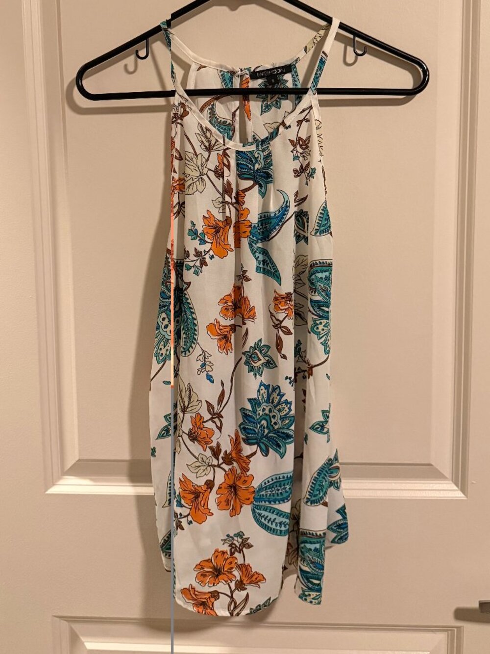 Papermoon Sleeveless Floral Halter Blouse